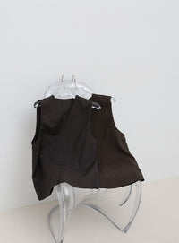 ラウンドヘムVネックベスト【セットアップ対応】【by SON】