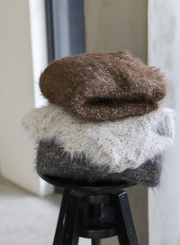 ミックスシャギーショートニット