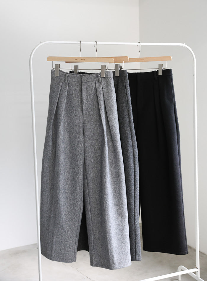 フェイクウールダブルタックパンツ – SELECT MOCA