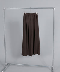 【Et】Twill Gathered Easy Wide Pants