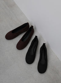 【4サイズ展開】フェイクスウェードバレエシューズ