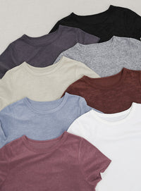 【8色展開】【2サイズ展開】べーシックパイルTシャツ