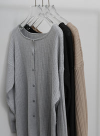 【Et】Muitiway Random Rib Knit Cardigan