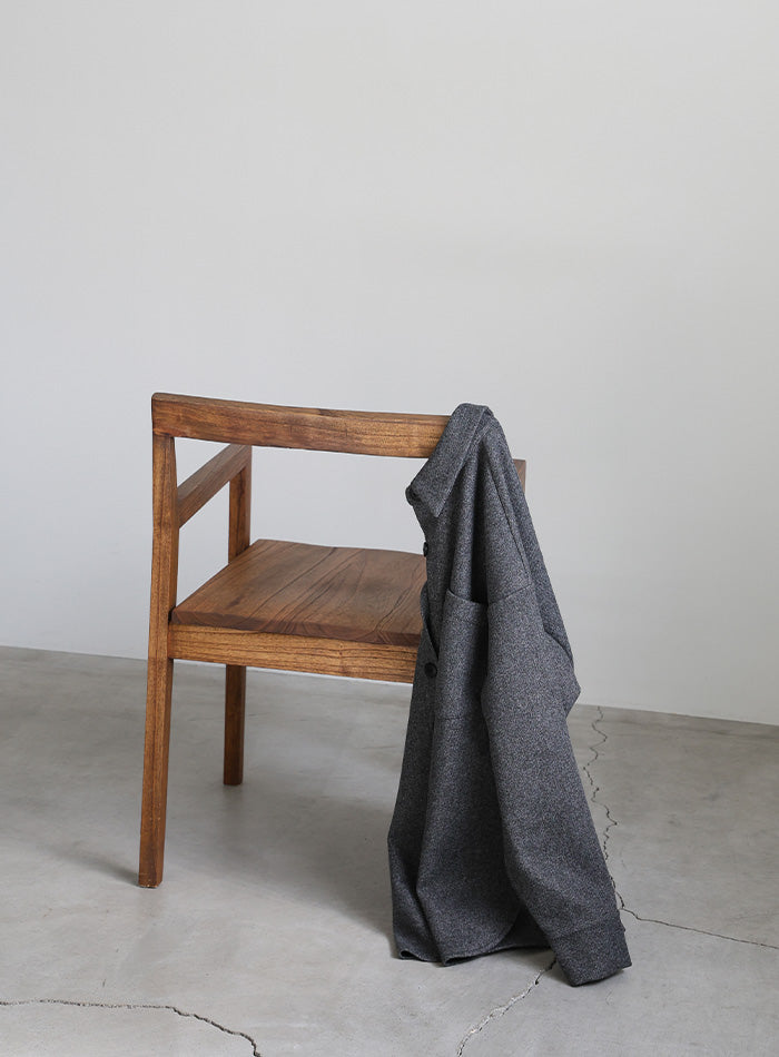 フェイクウールシャツジャケット