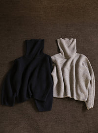 【Et】Long Turtleneck Knit