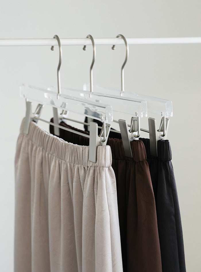 【Et】Satin Washer Narrow Skirt