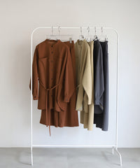 【Et】Cut-out Georgette Blouse Pants Set