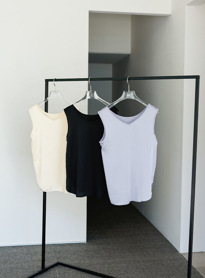 【Et】2WAYサテンタンクトップ
