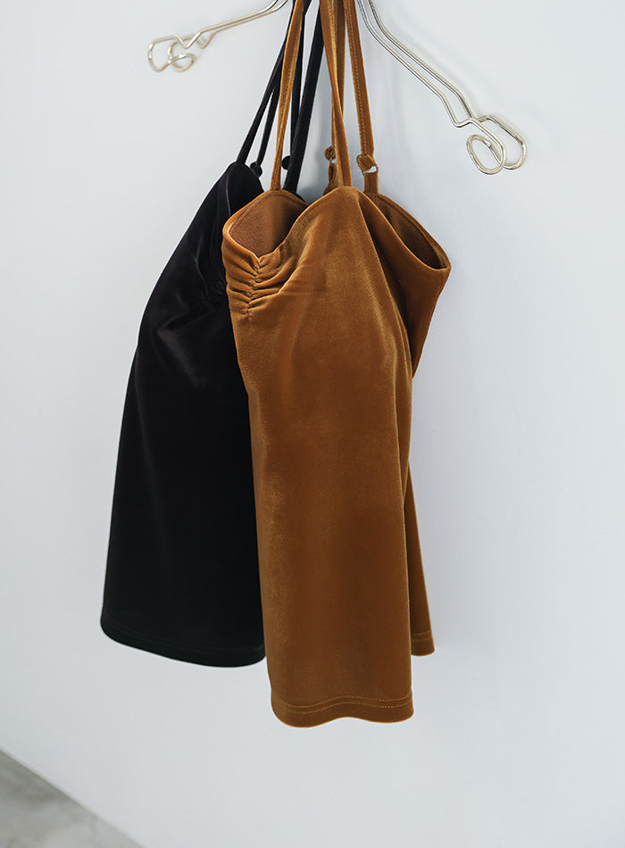 ベロアカップ付きキャミソール【SALE】