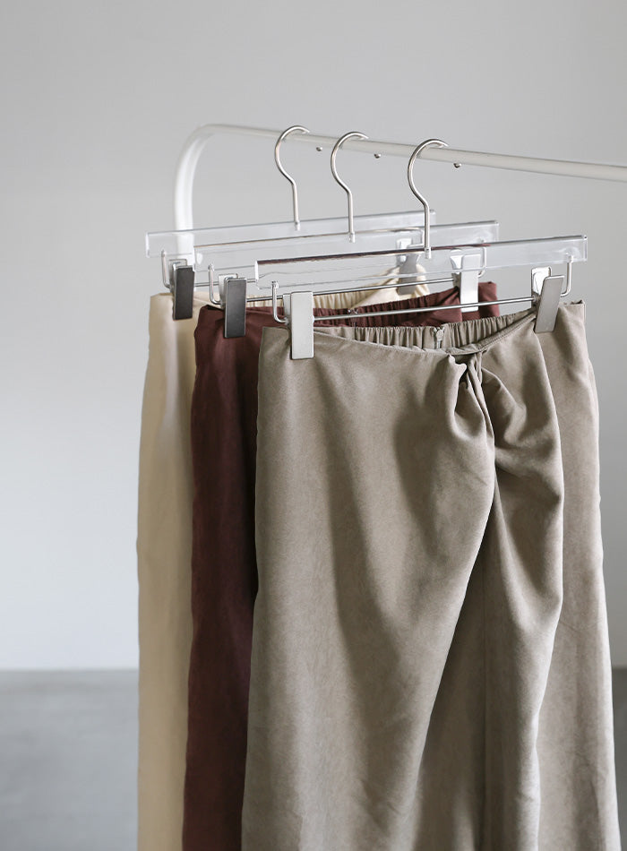 ピーチスキンウエストツイストスカート