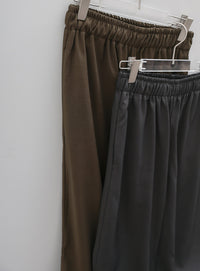 【Et】Twill Easy Straight Pants