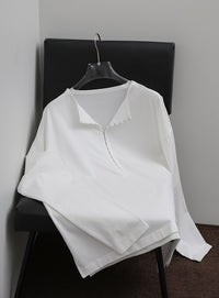 【Et】Oversized Front Hook Long Tee