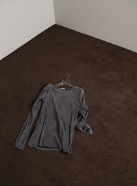 【Et】Sheer Velour Tops