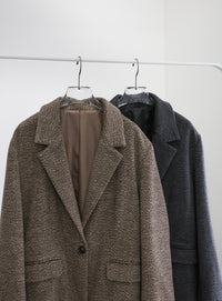 メランジオーバーサイズテーラードジャケット