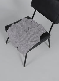 【Et】Linen-like Boucle Vest