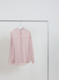 シフォンシアーシャツ