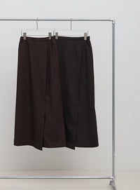 フロントタックIラインロングスカート【セットアップ対応】【by SON】