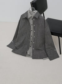 ビックカフスグラフチェックシャツ