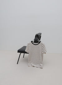 パイルボーダーTシャツ