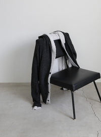 フーディーニットカーディガン