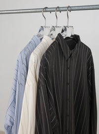 ダブルラインストライプシャツ