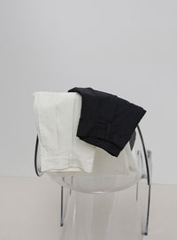 コットンブレンドカーブワイドパンツ【by SON】