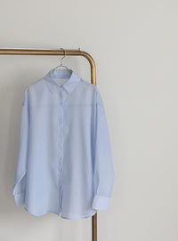 オープンスリーブシアーシャツ