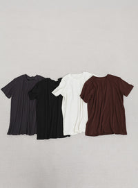 ソフトタッチシンプルデイリーTシャツ