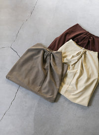ピーチスキンウエストツイストスカート