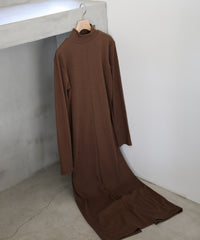 【サイズ展開あり】フィンガースリーブプチハイリブワンピース【by SON】