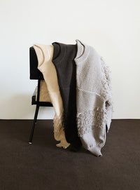 【Et】Asymmetrical Loop Panel Knit
