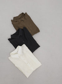 オーバーサイズワッシャーシアーシャツ