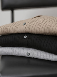 【Et】Muitiway Random Rib Knit Cardigan