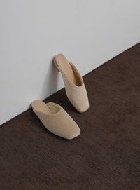 【Et】Faux Fur Mule Slip-On