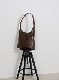 フェイクレザービッグホーボーバッグ