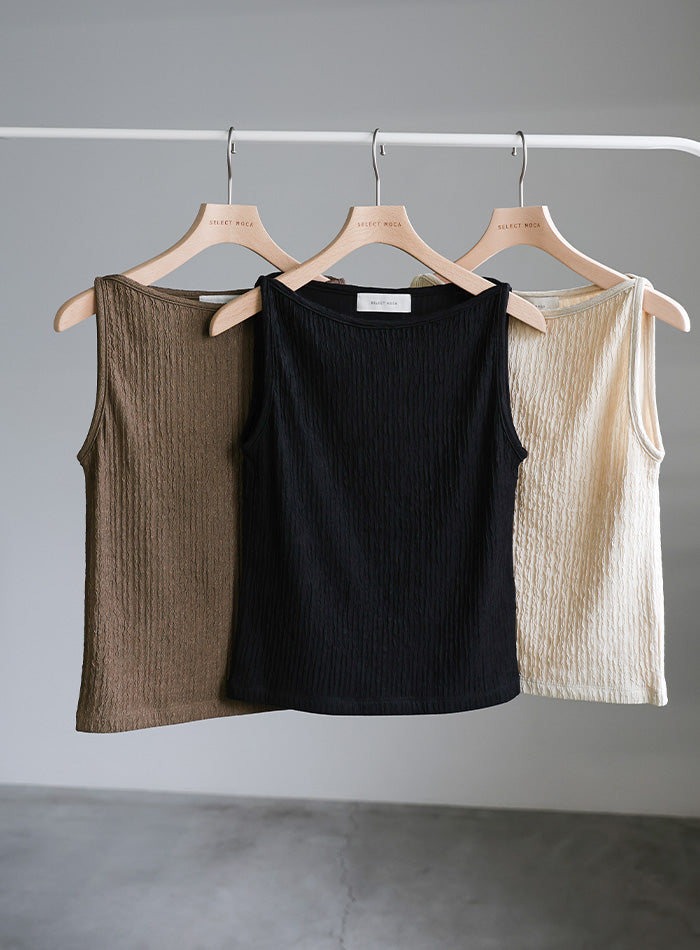 ワッシャーノースリーブトップス【SALE】 – SELECT MOCA