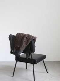 透かし編みジップカーディガン