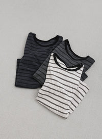 パイルボーダーTシャツ