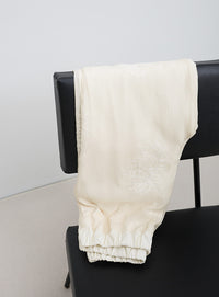 フラワーエンブロイダリーシアーワイドパンツ【セットアップ対応】【by SON】