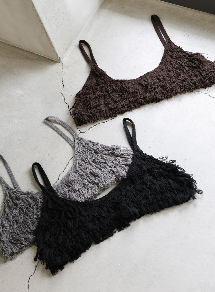 フリンジニットビスチェ【by SON】