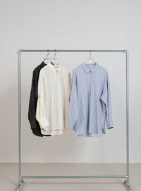 ダブルラインストライプシャツ