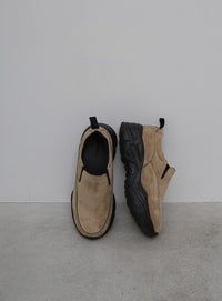 【3サイズ展開】スウェードモックシューズ