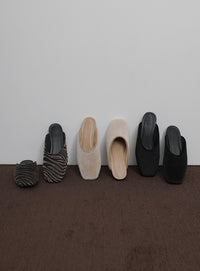 【Et】Faux Fur Mule Slip-On