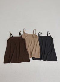 サイドスリットチュニックキャミソール