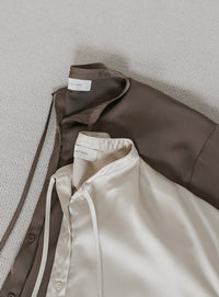 ボウタイサテンシャツ