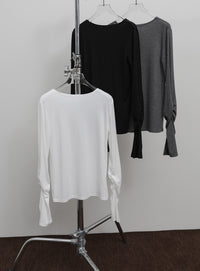 【Et】Slit Sleeve Tops