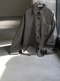 フェイクウールシャツジャケット
