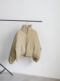 チェックスタンドカラーショートダウン