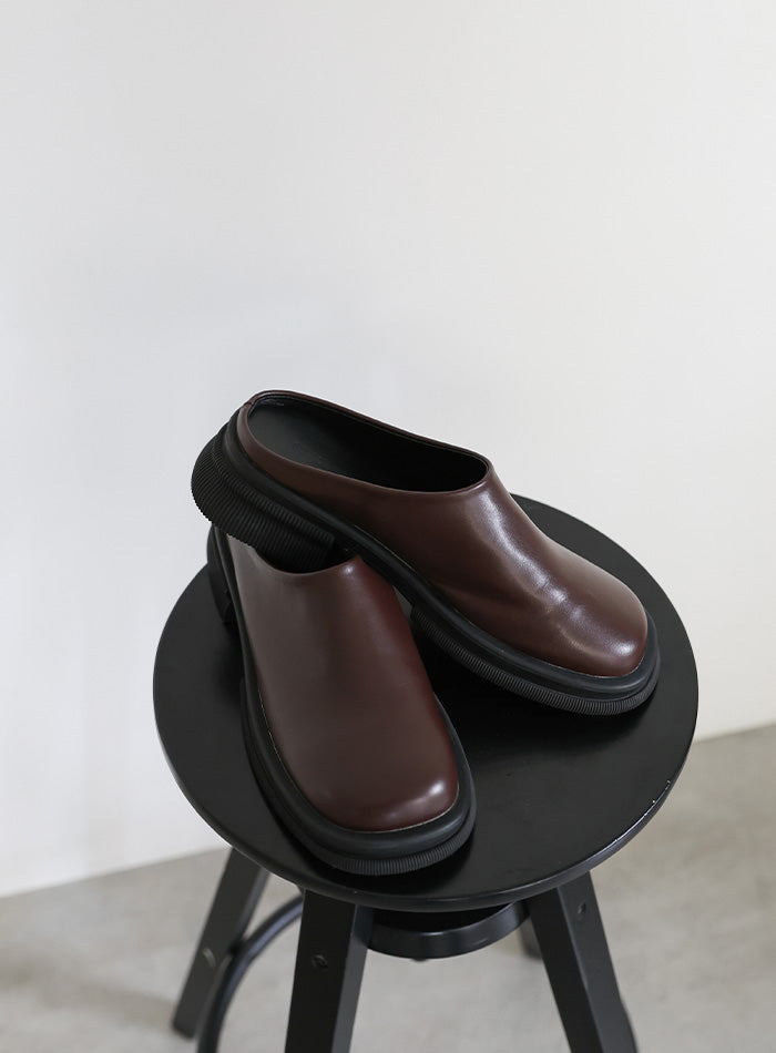 フェイクレザースライドシューズ – SELECT MOCA