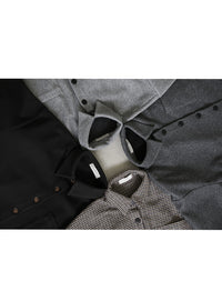 フェイクウールシャツジャケット